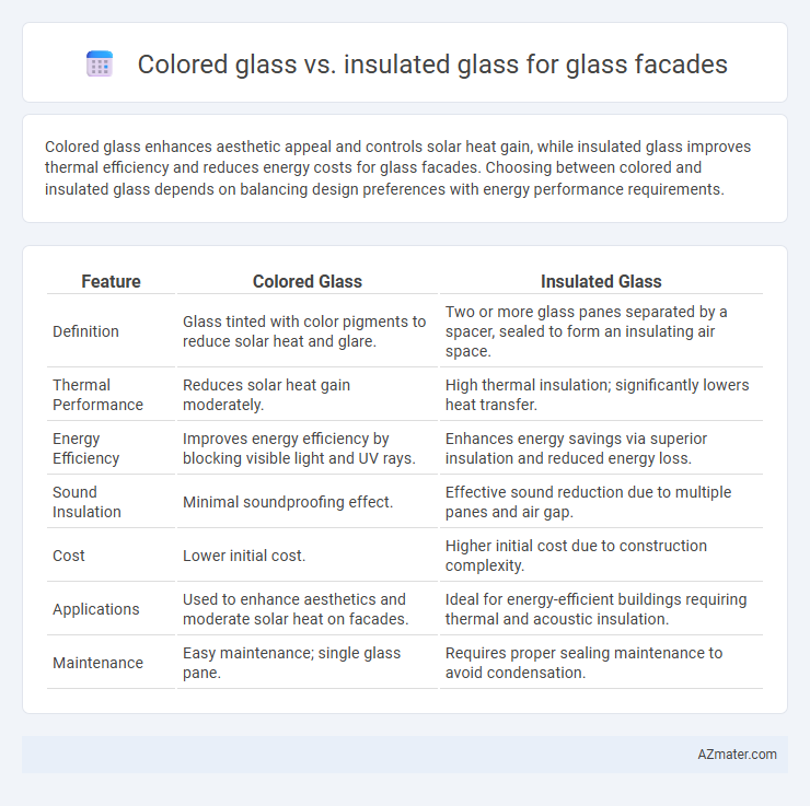 Colored glass vs. insulated glass for glass facades - What is The Difference?