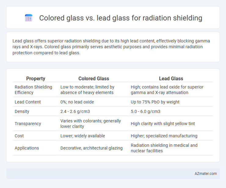 Colored glass vs. lead glass for radiation shielding - What is The Difference?