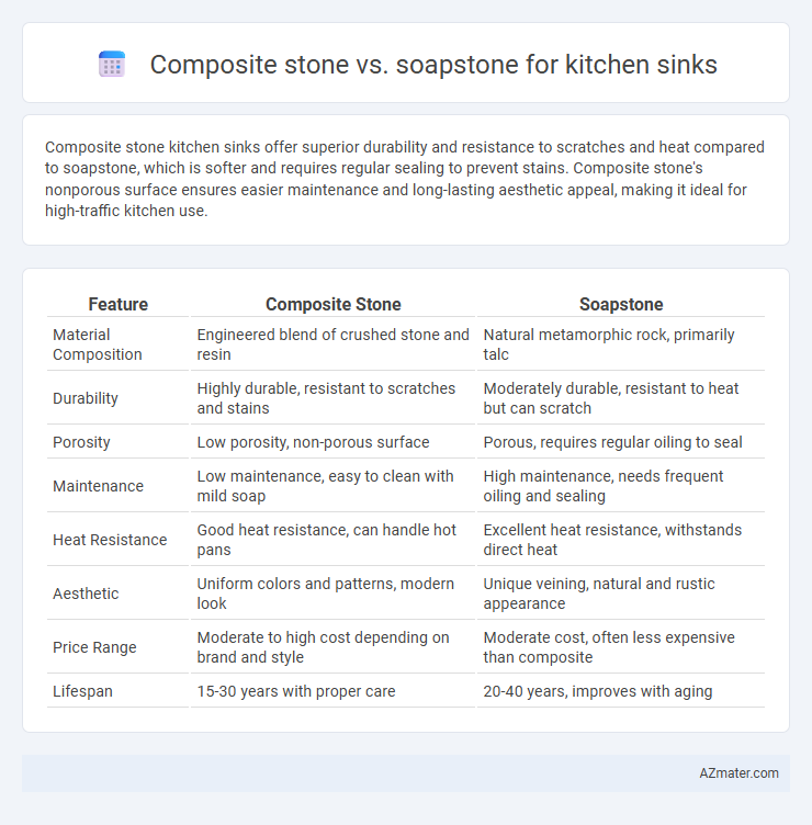 Composite stone vs. soapstone for kitchen sinks - What is The Difference?