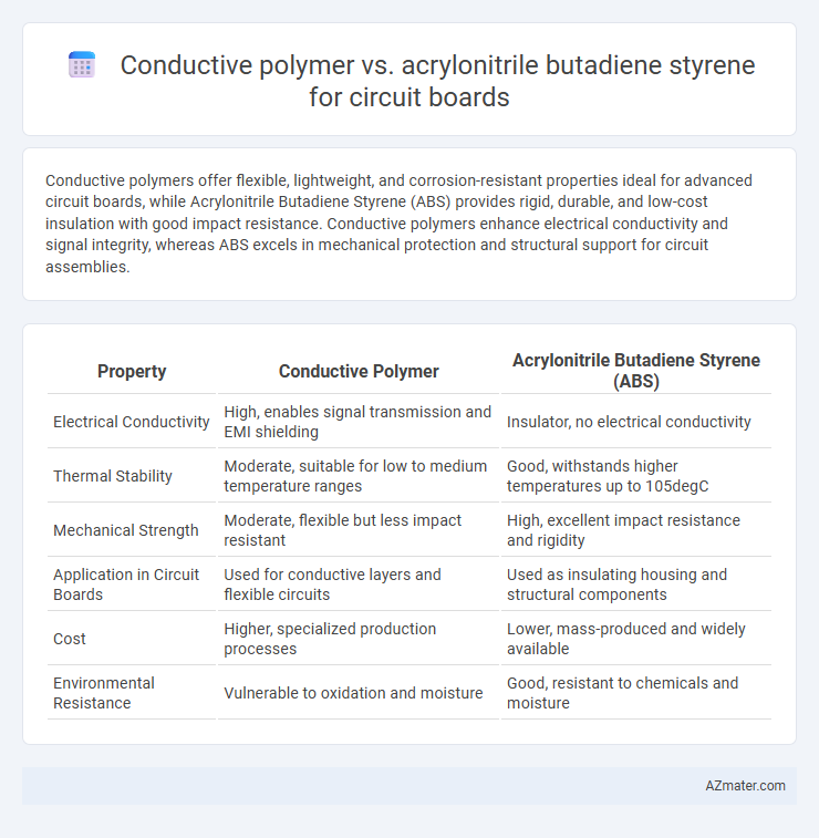 Conductive polymer vs. acrylonitrile butadiene styrene for circuit boards - What is The Difference?