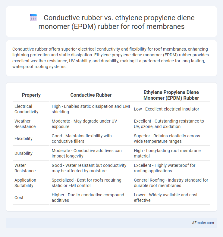 Conductive rubber vs. ethylene propylene diene monomer (EPDM) rubber for roof membranes - What is The Difference?
