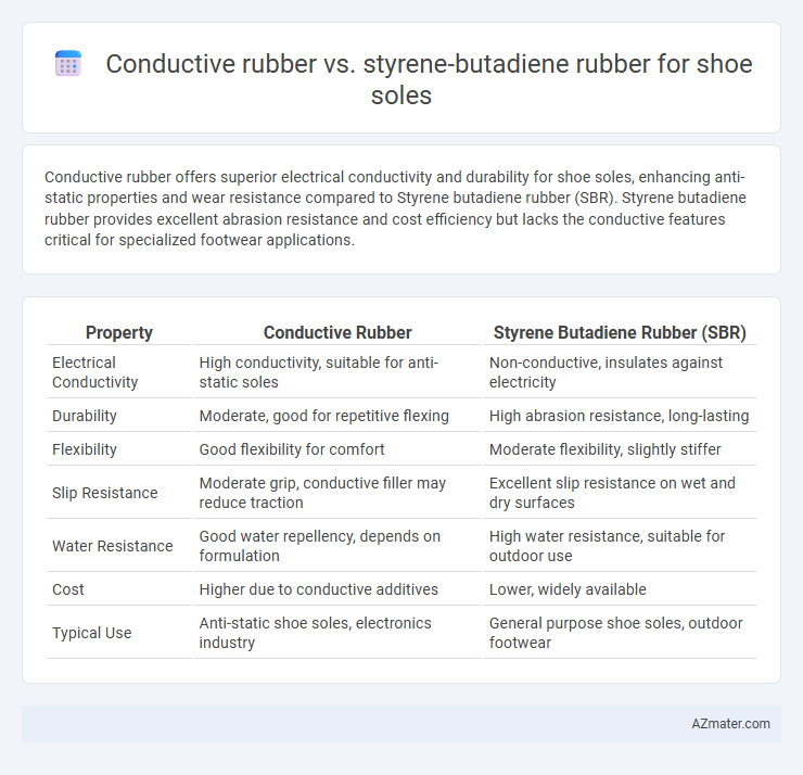 Conductive rubber vs. styrene-butadiene rubber for shoe soles - What is The Difference?