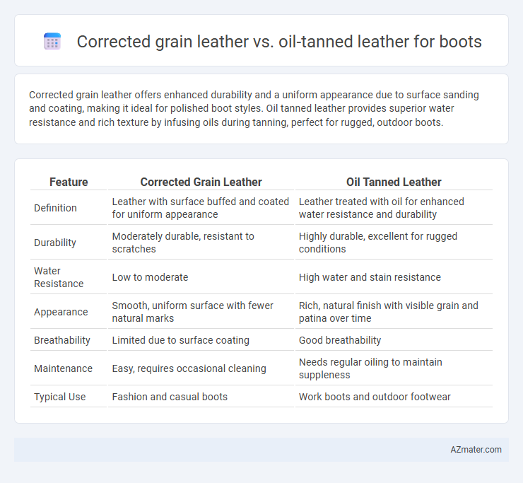 Corrected grain leather vs. oil-tanned leather for boots - What is The Difference?