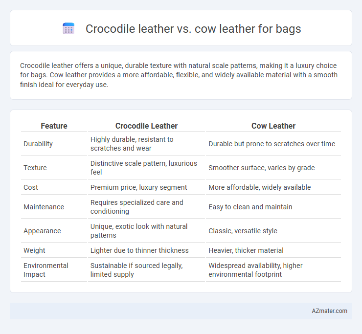 Crocodile leather vs. cow leather for bags - What is The Difference?