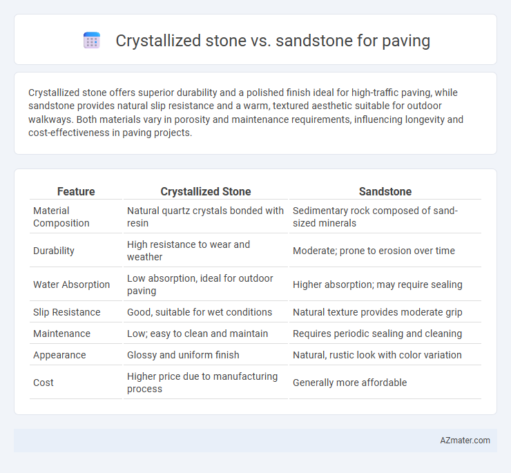 Crystallized stone vs. sandstone for paving - What is The Difference?