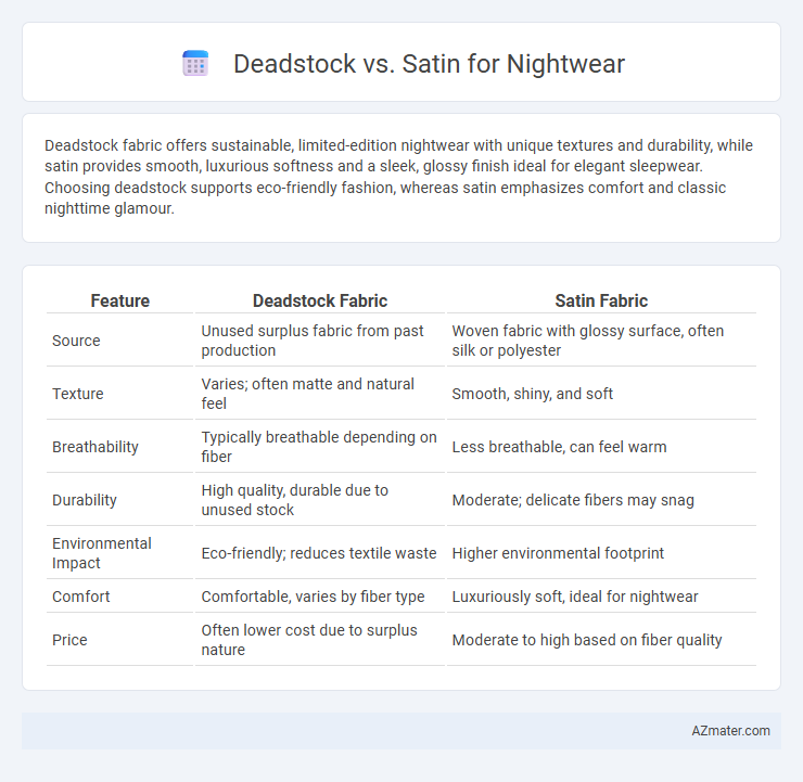 Deadstock vs. Satin for Nightwear - What is The Difference?