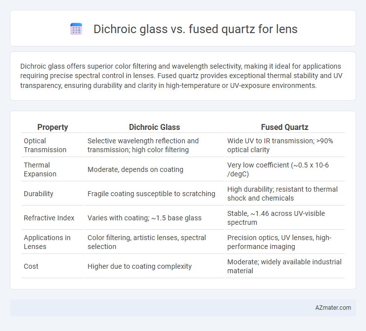 Dichroic glass vs. fused quartz for lens - What is The Difference?