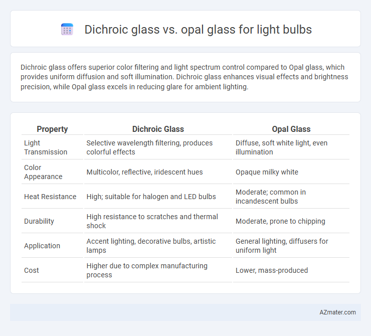 Dichroic glass vs. opal glass for light bulbs - What is The Difference?