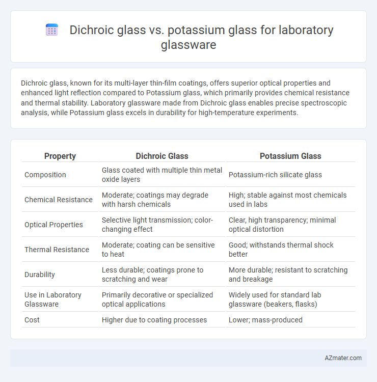 Dichroic glass vs. potassium glass for laboratory glassware - What is The Difference?