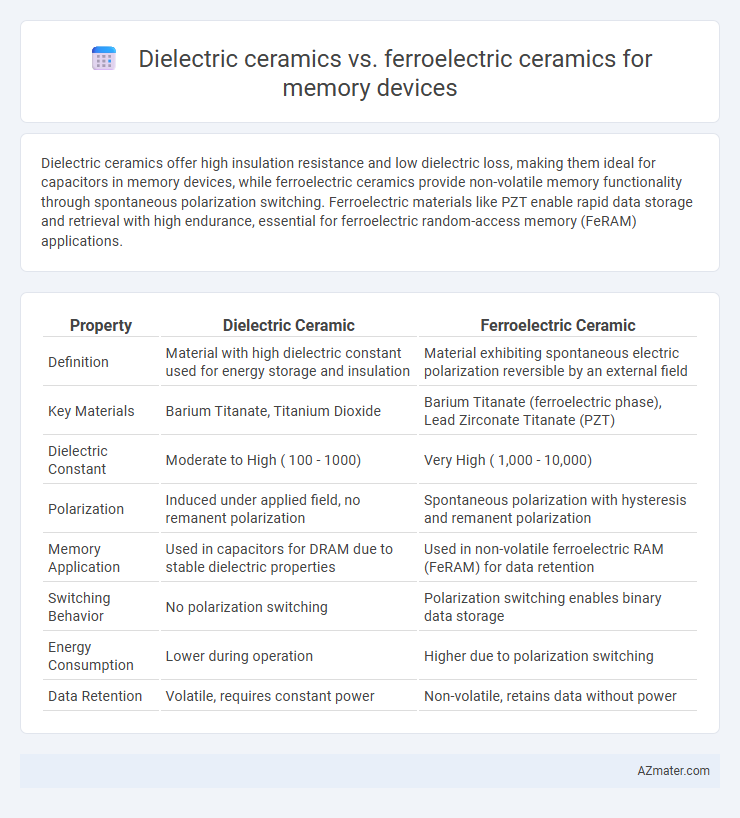 Dielectric ceramics vs. ferroelectric ceramics for memory devices - What is The Difference?