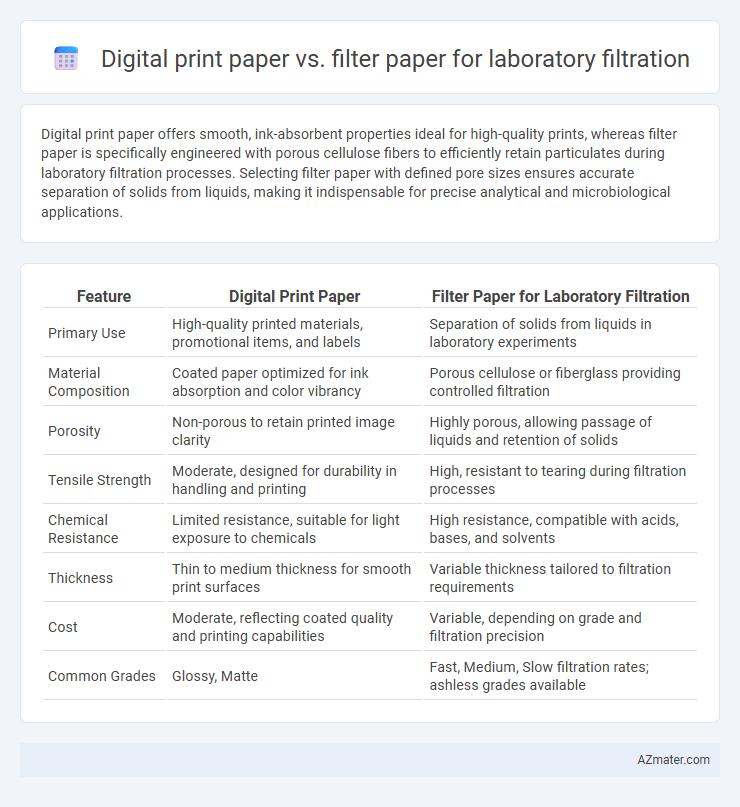 Digital print paper vs. filter paper for laboratory filtration - What is The Difference?