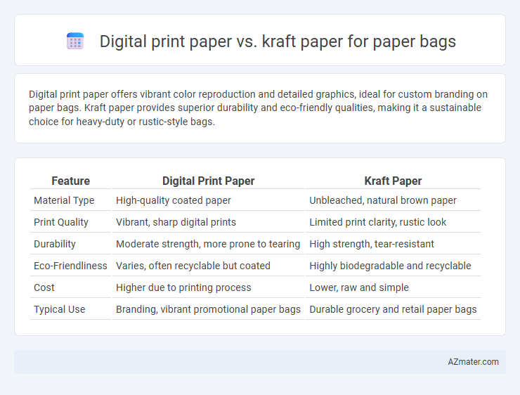 Digital print paper vs. kraft paper for paper bags - What is The Difference?