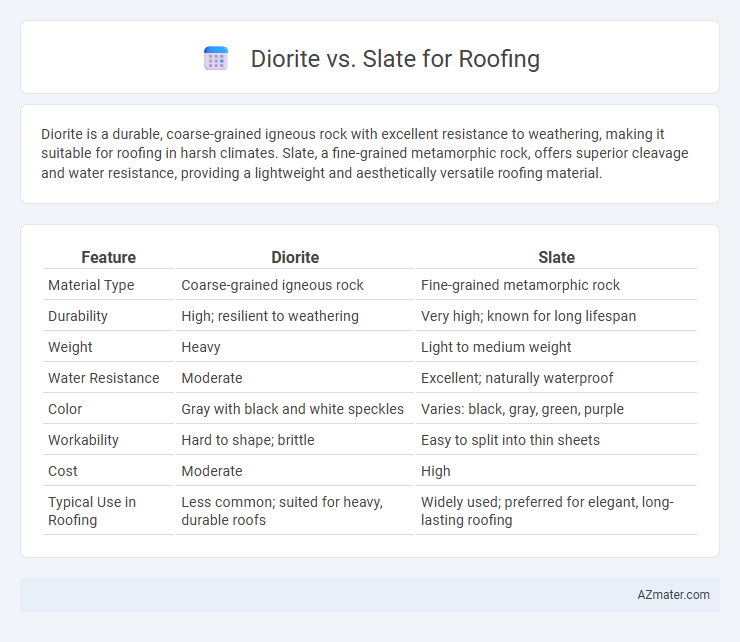 Diorite vs. Slate for Roofing - What is The Difference?