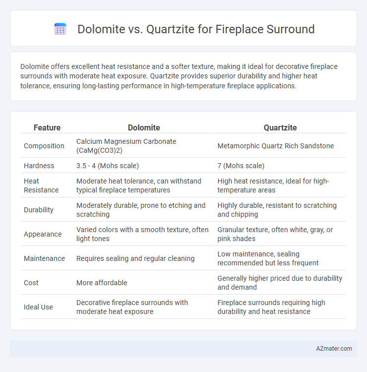 Dolomite vs. Quartzite for Fireplace Surround - What is The Difference?