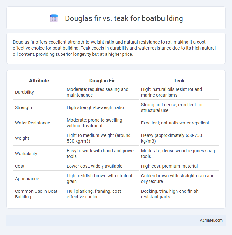 Douglas fir vs. teak for boatbuilding - What is The Difference?