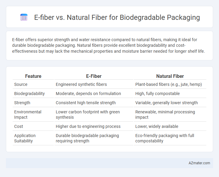 E-fiber vs. Natural Fiber for Biodegradable Packaging - What is The Difference?
