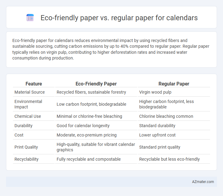 Eco-friendly paper vs. regular paper for calendars - What is The Difference?