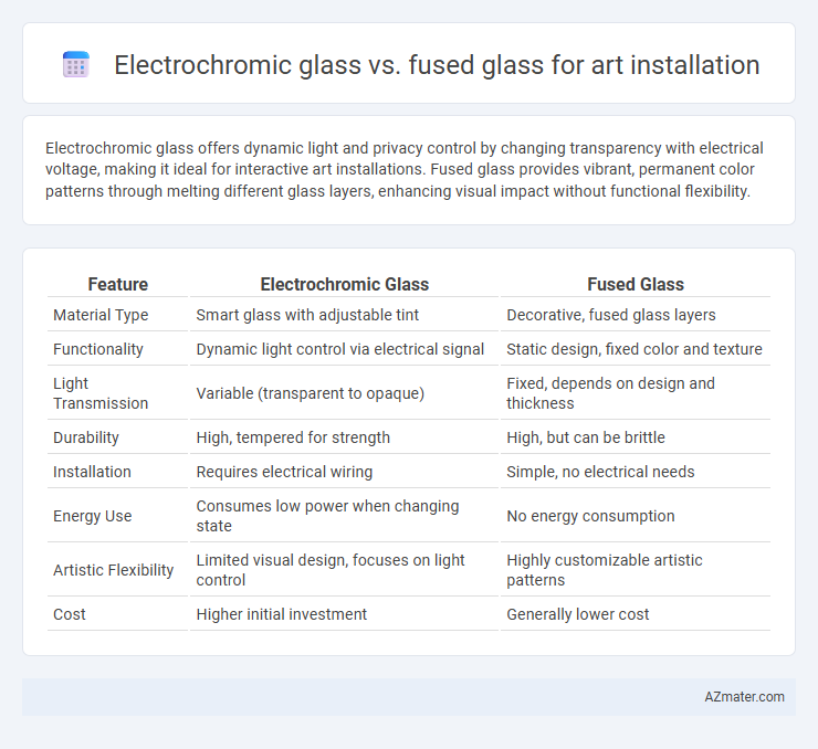 Electrochromic glass vs. fused glass for art installation - What is The Difference?