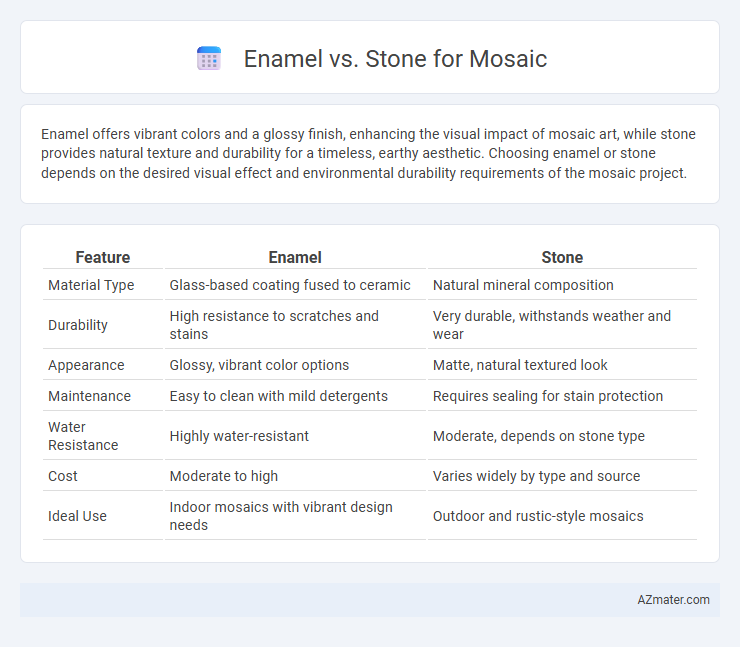 Enamel vs. Stone for Mosaic - What is The Difference?