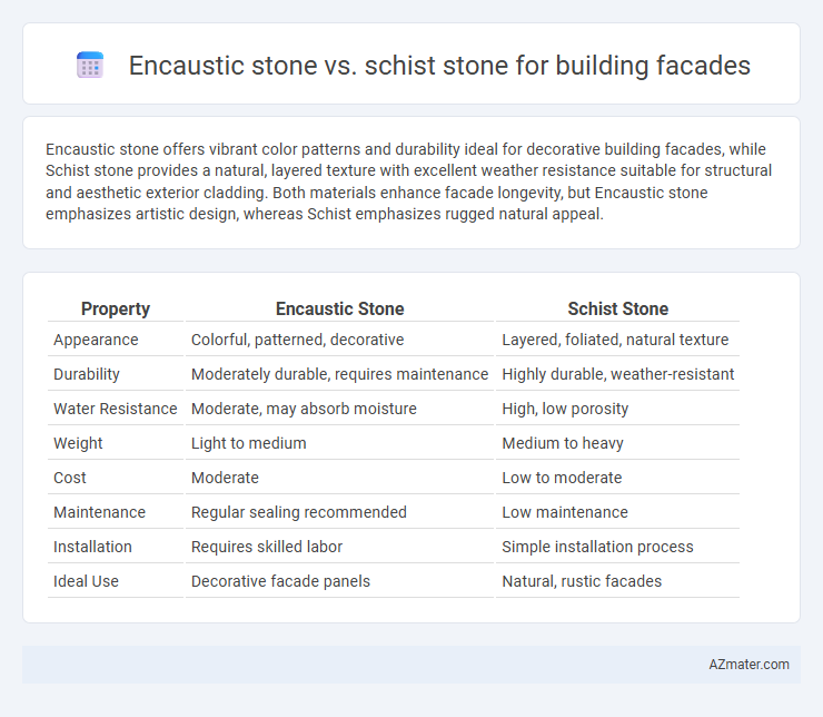Encaustic stone vs. schist stone for building facades - What is The Difference?