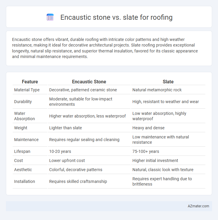 Encaustic stone vs. slate for roofing - What is The Difference?