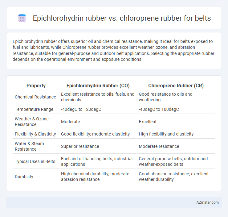Epichlorohydrin rubber vs. chloroprene rubber for belts - What is The Difference?