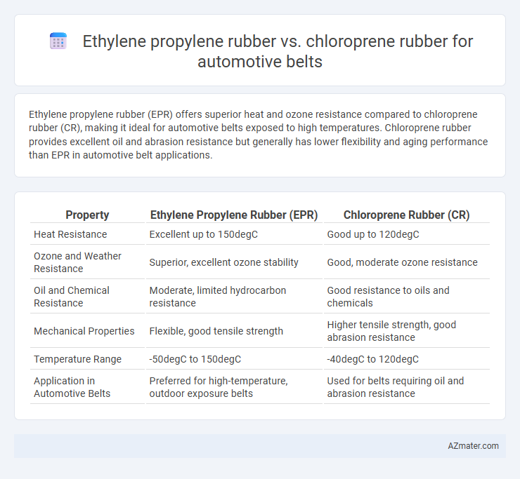 Ethylene propylene rubber vs. chloroprene rubber for automotive belts - What is The Difference?