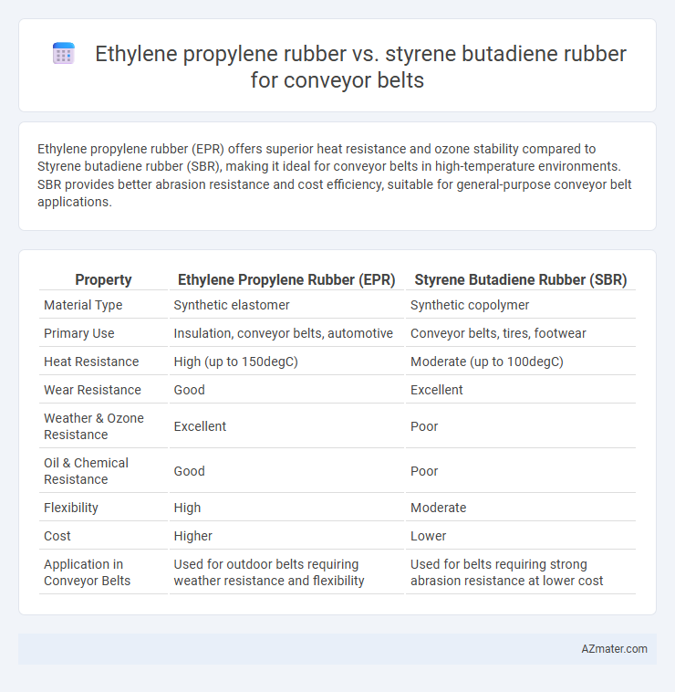 Ethylene propylene rubber vs. styrene butadiene rubber for conveyor belts - What is The Difference?