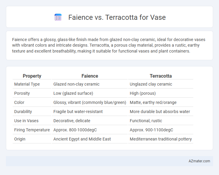 Faience vs. Terracotta for Vase - What is The Difference?