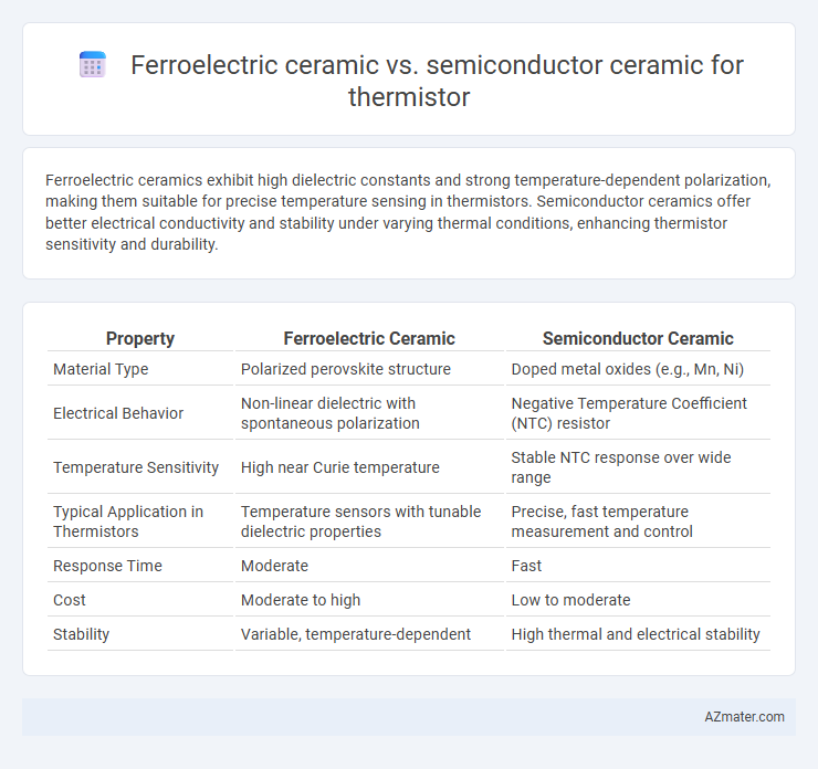 Ferroelectric ceramic vs. semiconductor ceramic for thermistor - What is The Difference?