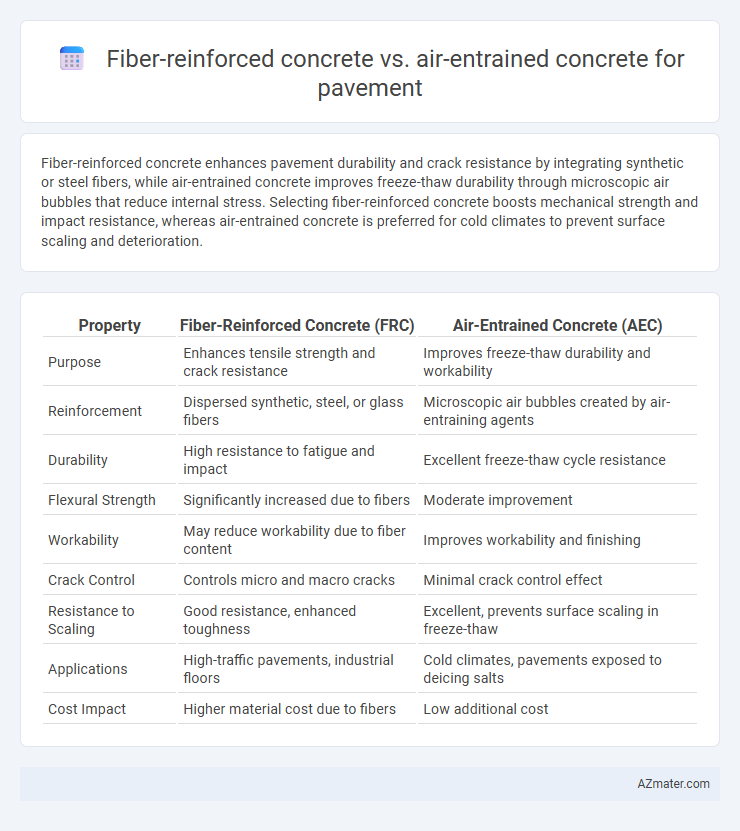 Fiber-reinforced concrete vs. air-entrained concrete for pavement - What is The Difference?