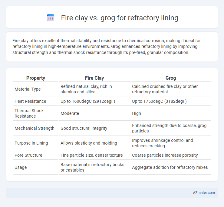 Fire clay vs. grog for refractory lining - What is The Difference?