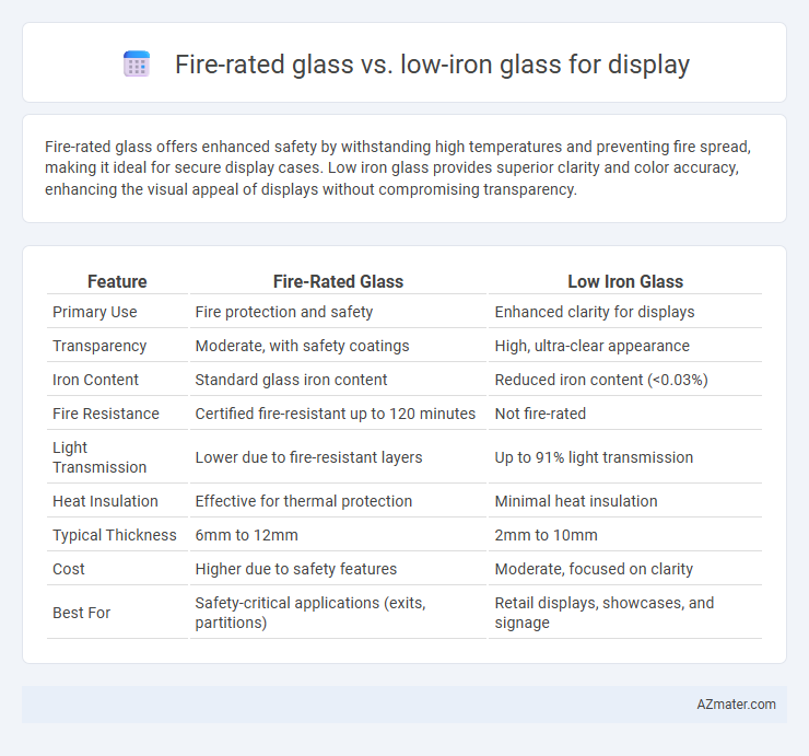 Fire-rated glass vs. low-iron glass for display - What is The Difference?
