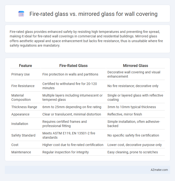 Fire-rated glass vs. mirrored glass for wall covering - What is The Difference?