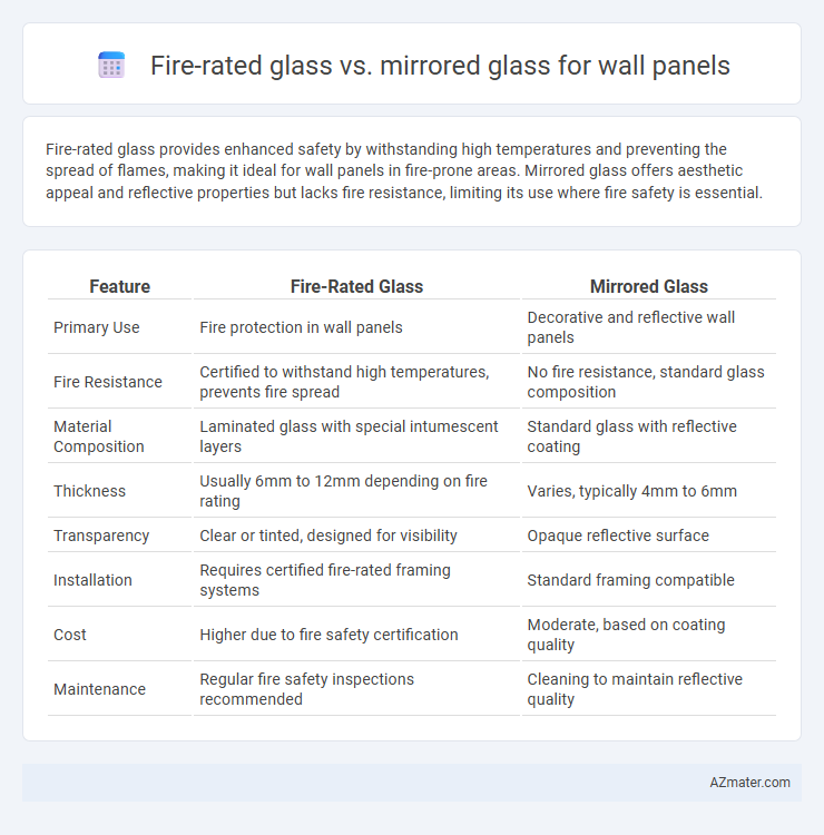 Fire-rated glass vs. mirrored glass for wall panels - What is The Difference?