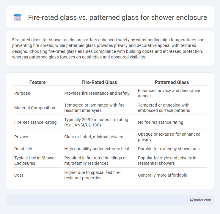 Fire-rated glass vs. patterned glass for shower enclosure - What is The Difference?