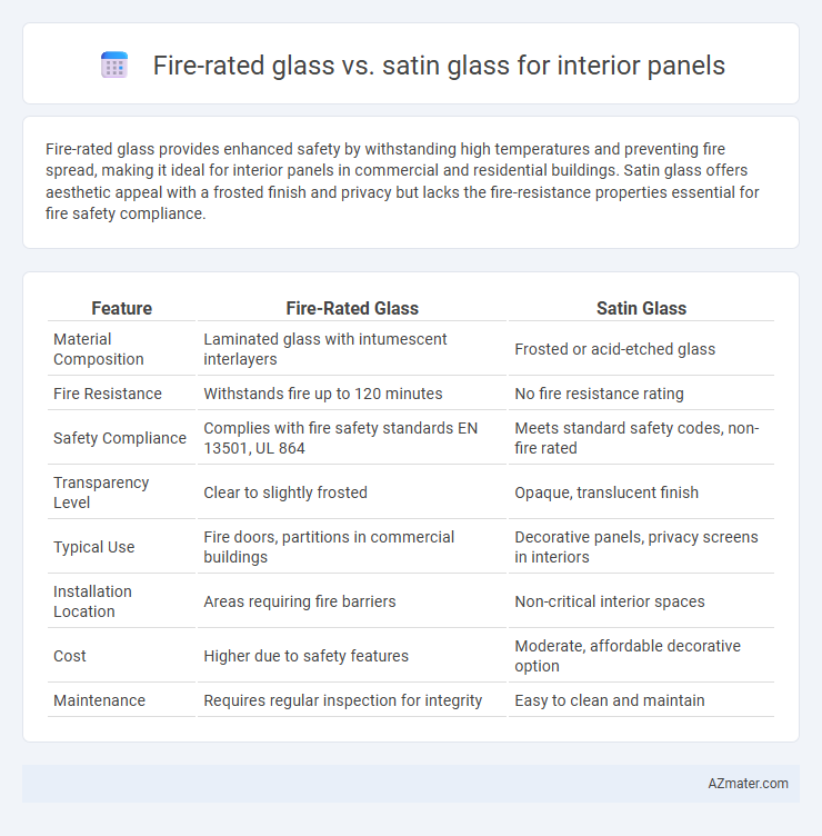 Fire-rated glass vs. satin glass for interior panels - What is The Difference?