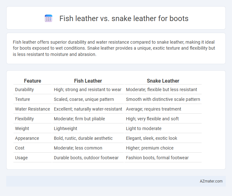 Fish leather vs. snake leather for boots - What is The Difference?