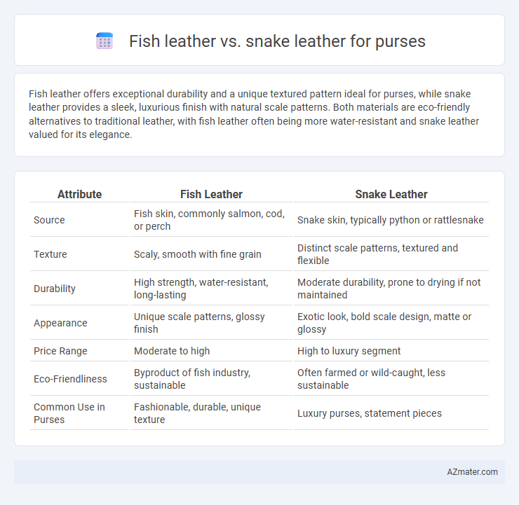 Fish leather vs. snake leather for purses - What is The Difference?