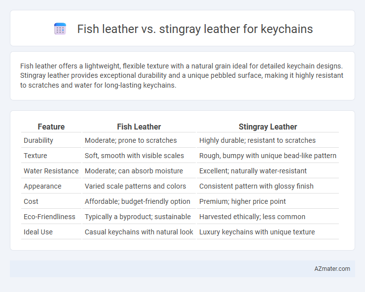 Fish leather vs. stingray leather for keychains - What is The Difference?