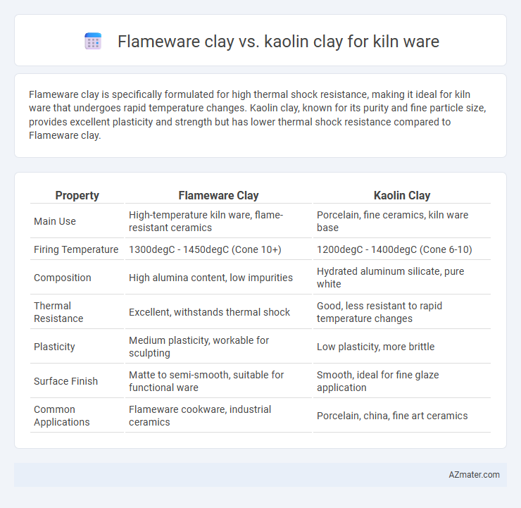 Flameware clay vs. kaolin clay for kiln ware - What is The Difference?