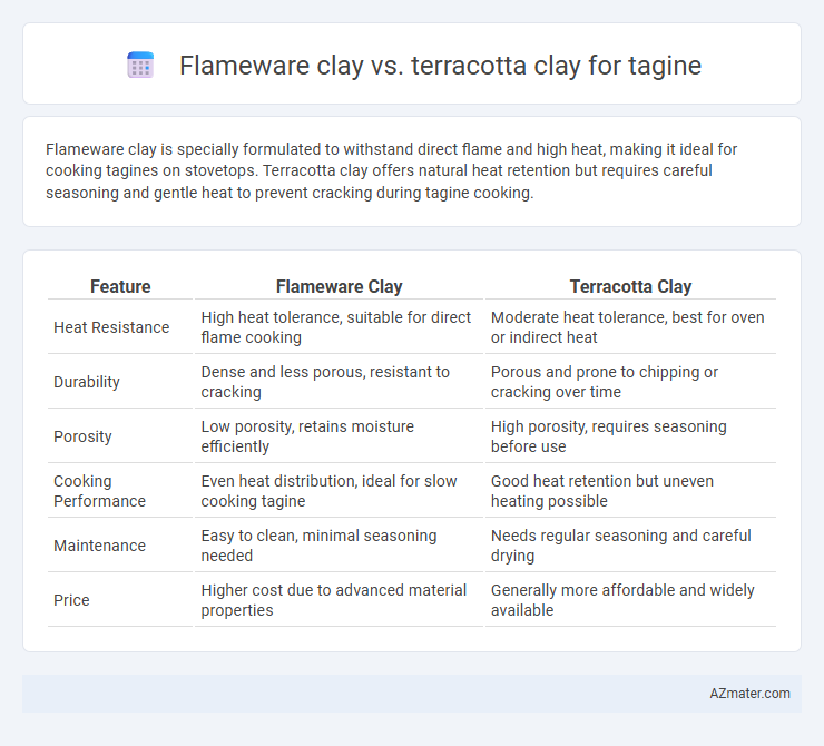 Flameware clay vs. terracotta clay for tagine - What is The Difference?