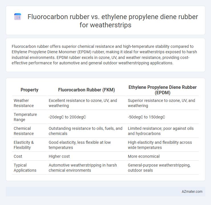 Fluorocarbon rubber vs. ethylene propylene diene rubber for weatherstrips - What is The Difference?