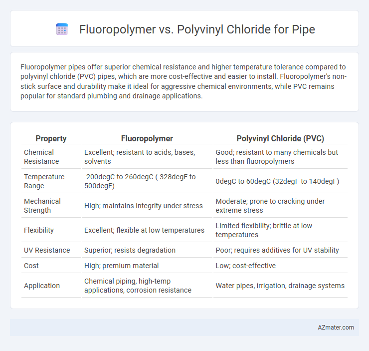 Fluoropolymer vs. Polyvinyl Chloride for Pipe - What is The Difference?