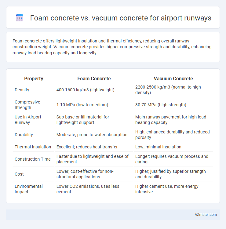 Foam concrete vs. vacuum concrete for airport runways - What is The Difference?