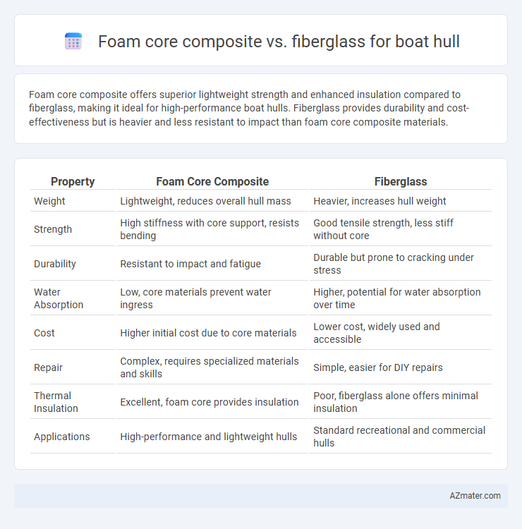 Foam core composite vs. fiberglass for boat hull - What is The Difference?