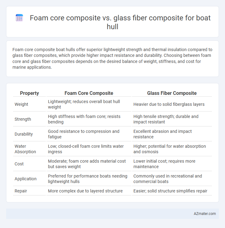 Foam core composite vs. glass fiber composite for boat hull - What is The Difference?