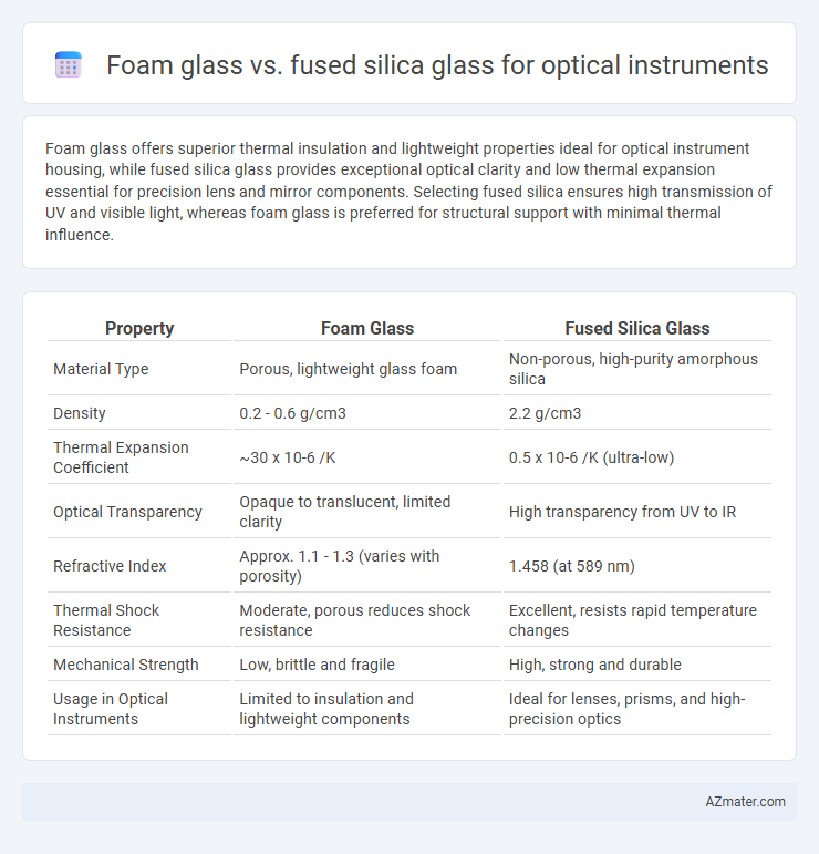 Foam glass vs. fused silica glass for optical instruments - What is The Difference?