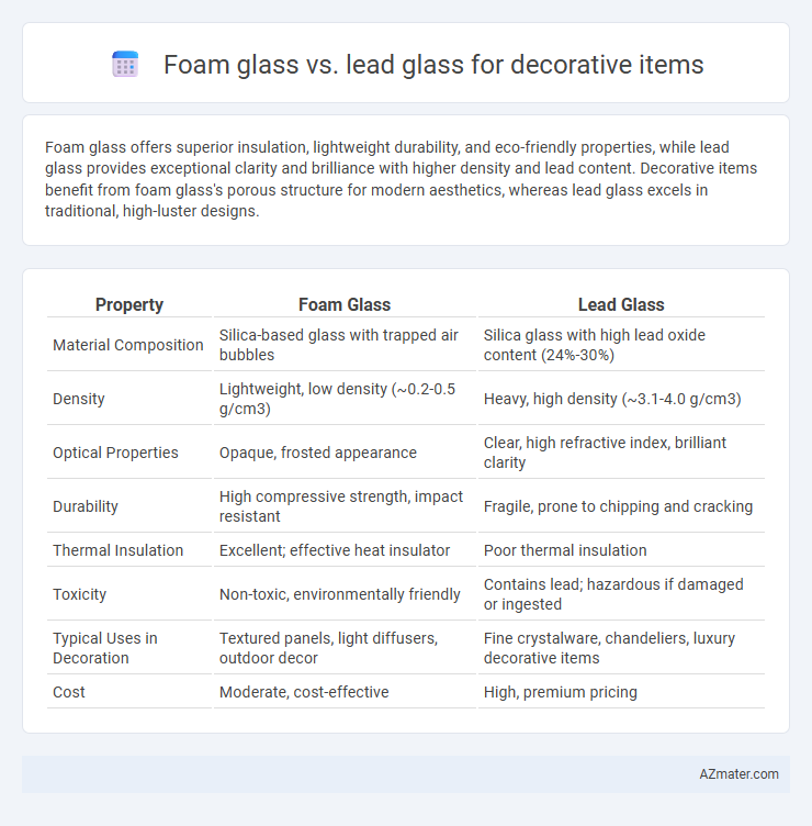 Foam glass vs. lead glass for decorative items - What is The Difference?