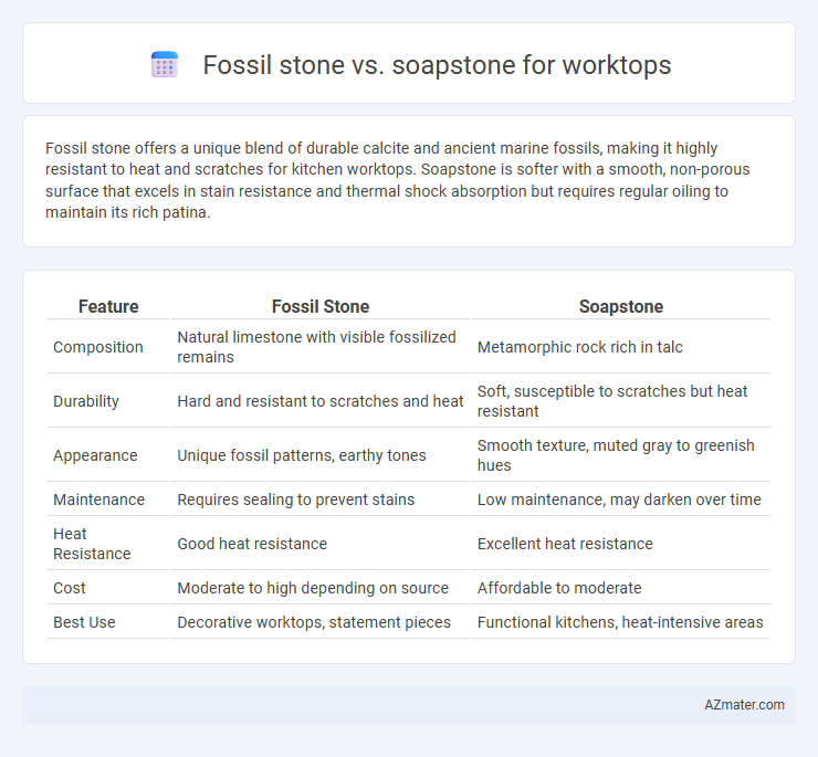 Fossil stone vs. soapstone for worktops - What is The Difference?